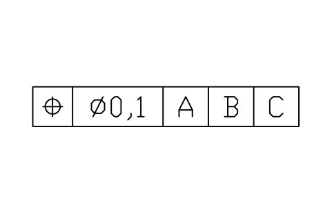 Position, 3 datums sembolünün önizlemesi, blok GDT_FRM_POSITION_D3