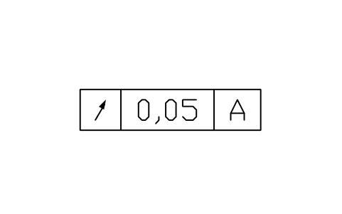 Circular run-out, 1 datum sembolünün önizlemesi, blok GDT_FRM_RUNOUT_CIRCULAR_D1