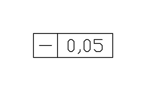 Straightness frame sembolünün önizlemesi, blok GDT_FRM_STRAIGHTNESS