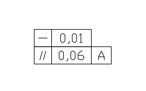 Straightness + parallelism sembolünün önizlemesi, blok GDT_FRM_STRAIGHT_PARALLEL