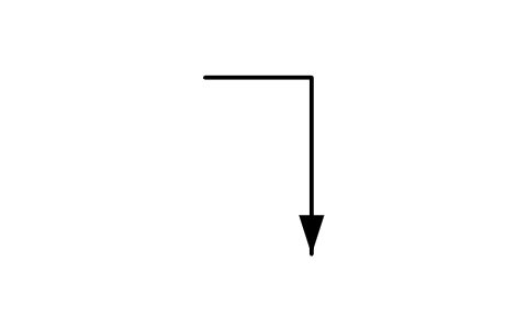 Leader arrow, right end sembolünün önizlemesi, blok GDT_LEAD_ARROW_R