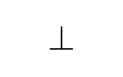 Perpendicularity symbol sembolünün önizlemesi, blok GDT_SYM_PERPENDICULARITY