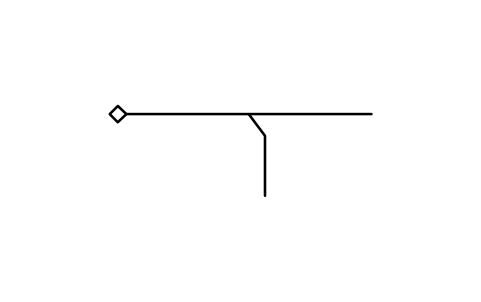 符號 定向連線 的預覽，圖塊名 GAI_S01414_DIRECTED_CONNECTION