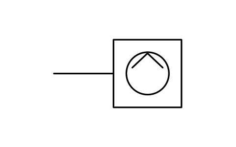 符號 泵 的預覽，圖塊名 GAI_S01422_PUMP