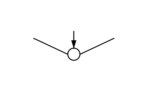 符號 架空線，杆，撐杆 的預覽，圖塊名 GAI_S01452_OVERHEAD_LINE_POLE_STRUT