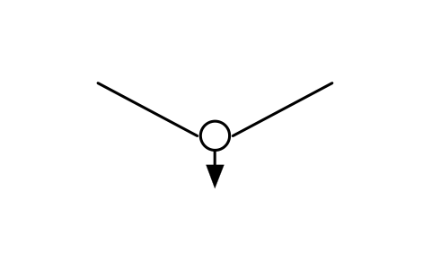符號 架空線，杆和拉線 的預覽，圖塊名 GAI_S01453_OVERHEAD_LINE_POLE_AND_STAY