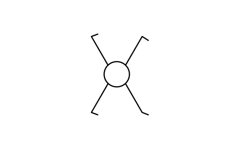 符號 雙聯雙控開關 的預覽，圖塊名 GAI_S01867_DOUBLE_TWO_WAY_SWITCH
