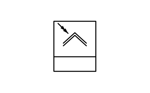 符號 煙霧探測器，離子式 的預覽，圖塊名 GAI_S01875_SMOKE_DETECTOR_IONIZING