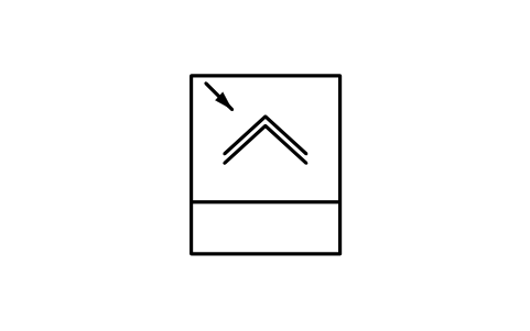 符號 煙霧探測器，光學式 的預覽，圖塊名 GAI_S01876_SMOKE_DETECTOR_OPTICAL