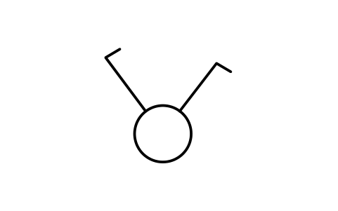 符號 雙聯單極開關 的預覽，圖塊名 GAI_S01905_DOUBLE_SINGLE_POLE_SWITCH