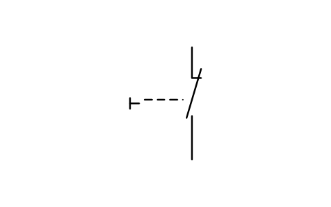 符號 常閉觸點，手動 的預覽，圖塊名 GAI_S01912_BREAK_CONTACT_MANUAL