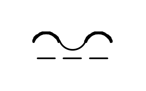 Anteprima del simbolo Approximately constant force/flow, blocco ISX_223_APPROXIMATELY_CONSTANT_FORCE_F