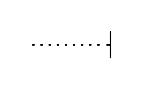 Vorschau des Symbols Geschlossenes Ende einer Rohrleitung oder eines Kanals, Block ISX_503_CLOSED_END_PIPELINE_OR_DUCT