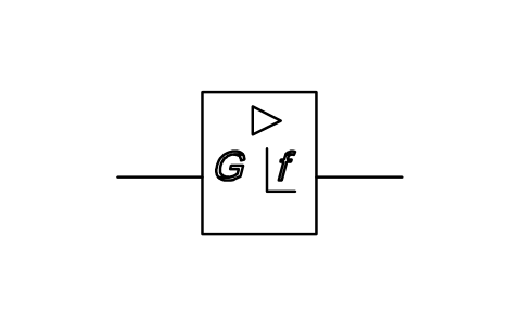 Vorschau des Symbols Verstärker, frequenzkompensiert, Block ISX_X110_AMPLIFIER_FREQUENCY_COMPENSATE