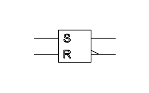 Anteprima del simbolo RS-bistable element, blocco ISX_X112_RS_BISTABLE_ELEMENT