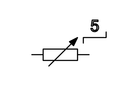 Vorschau des Symbols Widerstand, fünf Stufen, Block ISX_X202_RESISTOR_FIVE_STEPS