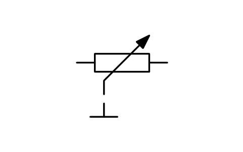 Vorschau des Symbols Widerstand mit Handeinstellung, Block ISX_X204_RESISTOR_MANUAL_ADJUSTABILITY