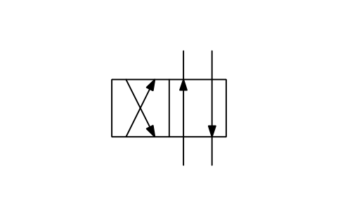 Anteprima del simbolo Direction of mass flow in a valve, blocco ISX_X243_DIRECTION_MASS_FLOW_VALVE