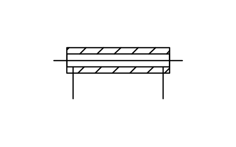 Vorschau des Symbols Isolierte Mantelrohrleitung, Block ISX_X410_JACKETED_INSULATED_PIPELINE