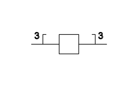 Preview of the Three parallel identical branches symbol, block ISX_X601_THREE_PARALLEL_IDENTICAL_BRANC