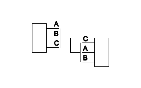 Vorschau des Symbols Drei Verbindungen, geändert, Block ISX_X605_THREE_CONNECTIONS_CHANGED