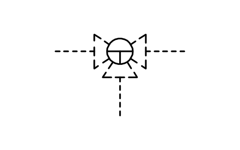 Anteprima del simbolo T-bore in three-or four-way valve, blocco ISX_2114_T_BORE_THREE_OR_FOUR_WAY_VALVE