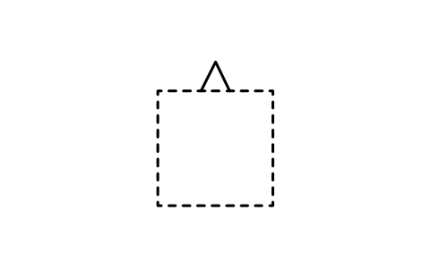 Preview of the Flow to open air symbol, block ISX_2174_FLOW_OPEN_AIR