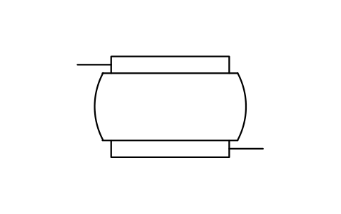 Anteprima del simbolo Pressure vessel, jacketed, blocco ISX_X2069_PRESSURE_VESSEL_JACKETED