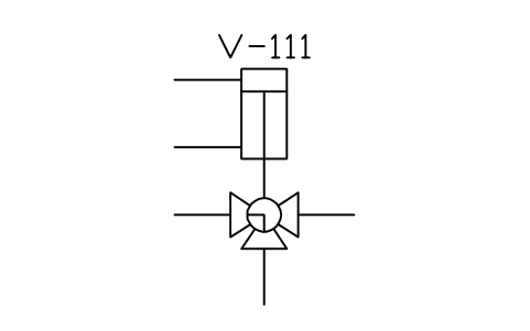 Anteprima del simbolo Ball 3-way valve, cylinder, blocco ISX_X2107_BALL_3_WAY_VALVE_CYLINDER