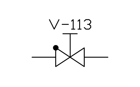 Anteprima del simbolo Check valve with stop valve, blocco ISX_X2112_CHECK_VALVE_STOP_VALVE
