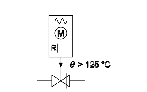 Preview of the Quick-acting valve, temperature symbol, block ISX_X2123_QUICK_ACTING_VALVE_TEMPERATURE