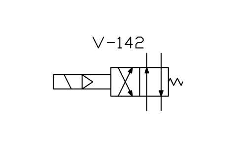 Anteprima del simbolo Directional valve, electropneumatic, blocco ISX_X2167_DIRECTIONAL_VALVE_ELECTROPNEUM