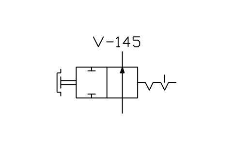 Anteprima del simbolo Directional valve, restricted access, blocco ISX_X2170_DIRECTIONAL_VALVE_RESTRICTED_A