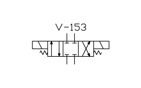 Anteprima del simbolo Solenoid directional valve, simple, blocco ISX_X2178_SOLENOID_DIRECTIONAL_VALVE_SIM