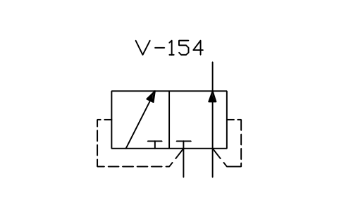 Anteprima del simbolo Directional valve, 3 ports, 2 pos., blocco ISX_X2179_DIRECTIONAL_VALVE_3_PORTS_2_PO