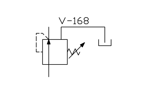 Anteprima del simbolo Single-stage reducing valve, blocco ISX_X2200_SINGLE_STAGE_REDUCING_VALVE