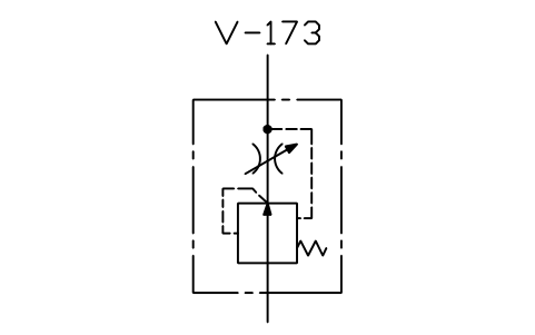 Anteprima del simbolo Flow control, compensated, detail, blocco ISX_X2214_FLOW_CONTROL_COMPENSATED_DETAI