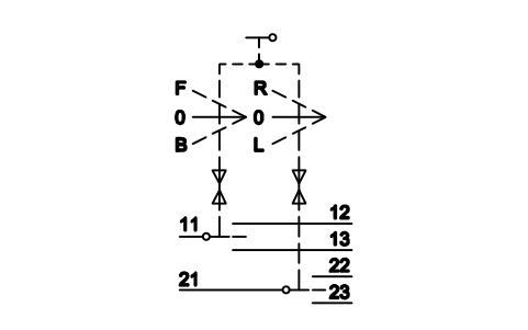 Anteprima del simbolo Lever switch, four directions, blocco ISX_X684_LEVER_SWITCH_FOUR_DIRECTIONS