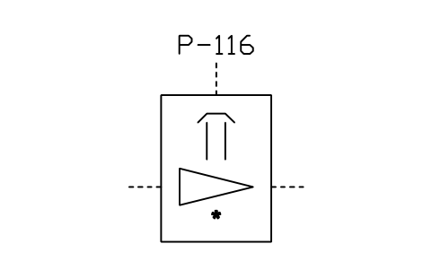 Anteprima del simbolo Diffusion-ejector pump, blocco ISX_2333_DIFFUSION_EJECTOR_PUMP
