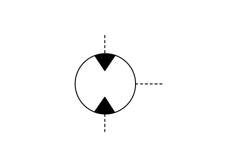 Preview of the Hydraulic motor, reversible flow symbol, block ISX_2407_HYDRAULIC_MOTOR_REVERSIBLE_FLO