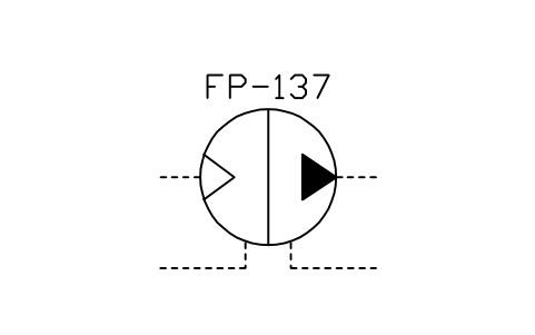 Anteprima del simbolo Continuous pneum.-hydr. converter, blocco ISX_2435_CONTINUOUS_PNEUM_HYDR_CONVERTE