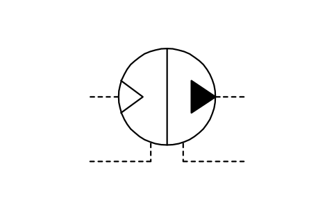 Preview of the Continuous pneum.-hydr. converter symbol, block ISX_2435_CONTINUOUS_PNEUM_HYDR_CONVERTE