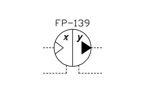 Anteprima del simbolo Continuous pressure intensifier, blocco ISX_2436_CONTINUOUS_PRESSURE_INTENSIFIE
