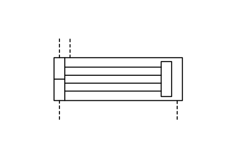 Preview of the Heat-exchanger of floating type symbol, block ISX_2512_HEAT_EXCHANGER_FLOATING_TYPE