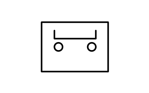 Preview of the Open railway wagon or open trailer symbol, block ISX_3871_OPEN_RAILWAY_WAGON_OR_OPEN_TRA