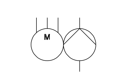 Preview of the Liquid pump, built-in motor symbol, block ISX_X2311_LIQUID_PUMP_BUILT_MOTOR