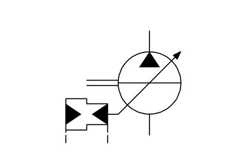 유압 펌프, 가변, 형식 2 심볼 미리보기, 블록 ISX_X2402_HYDRAULIC_PUMP_VARIABLE_FORM_2