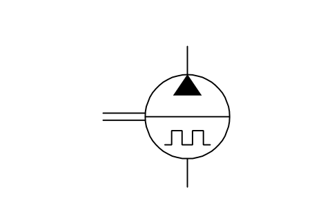 유압 펌프, 맥동 유량 심볼 미리보기, 블록 ISX_X2410_HYDRAULIC_PUMP_PULSATING_FLOW