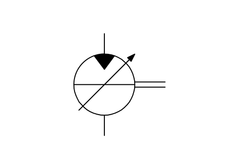 유압 모터, 가변 용량 심볼 미리보기, 블록 ISX_X2413_HYDRAULIC_MOTOR_VARIABLE_CAPAC