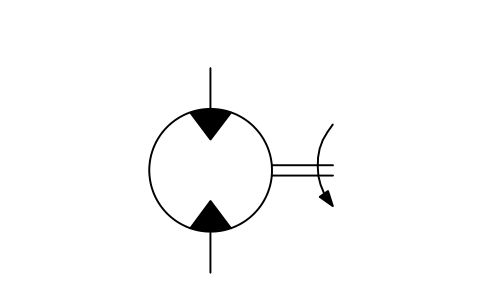 유압 모터, 고정 회전 심볼 미리보기, 블록 ISX_X2419_HYDRAULIC_MOTOR_FIXED_ROTATION